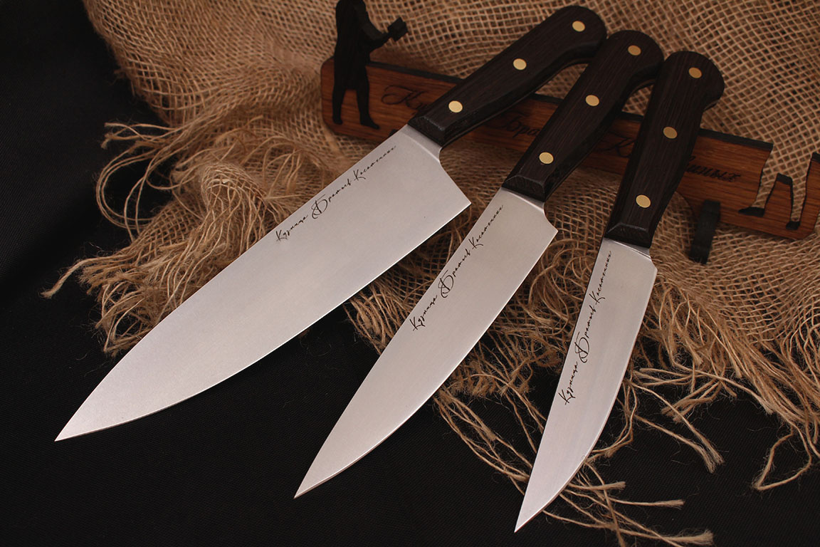Набор кухонных ножей серии "Classic" 95х18, рукоять венге.